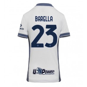 Billiga Inter Milan Nicolo Barella #23 Bortatröja Dam 2024-25 Kortärmad